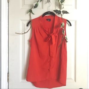 Mossimo Supply Co Sleeveless Top with Bow Tie Sz M